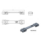 30mm Montageringe für Zielfernrohre | einteilige Picatinny-Basis mit QD-Hebeln 