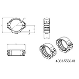 34mm Montageringe für Zielfernrohre | einteilige Picatinny-Schiene mit QD-Hebeln 