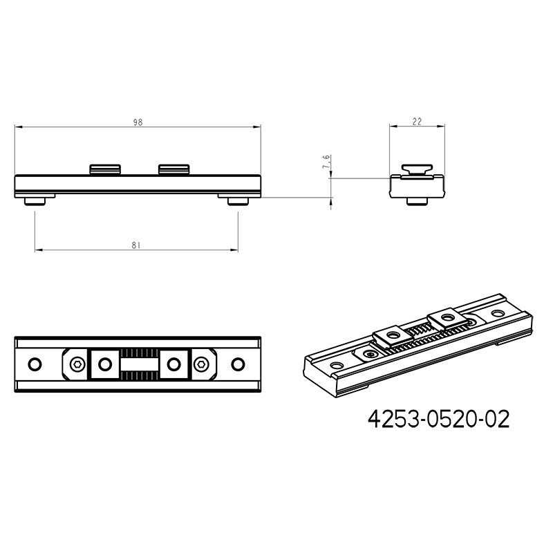 Adapter für Swarovski Schiene | Blaser Basis 