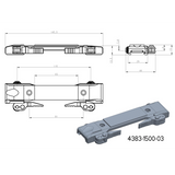 Basis für JK-N Adapter | Picatinny-Basis mit QD-Hebeln [lang] 