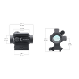 Vector Optics Nautilus 1x30 Zielfernrohr Doppelabsehen Leuchtpunktvisier 